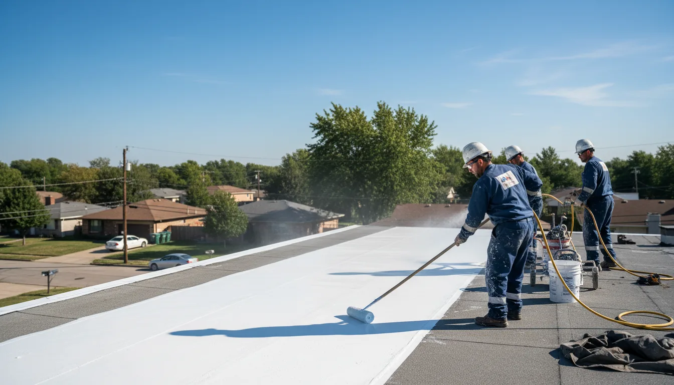 Commercial roof coating in Grove, OK near me